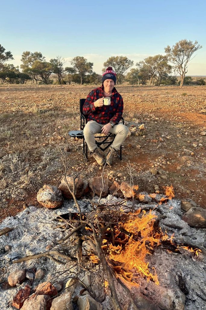 Adam Mackenzie camping – BLS Financial community involvement
