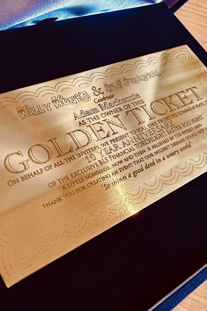Golden ticket to the BLS Financial Easter egg hunt, Bendigo